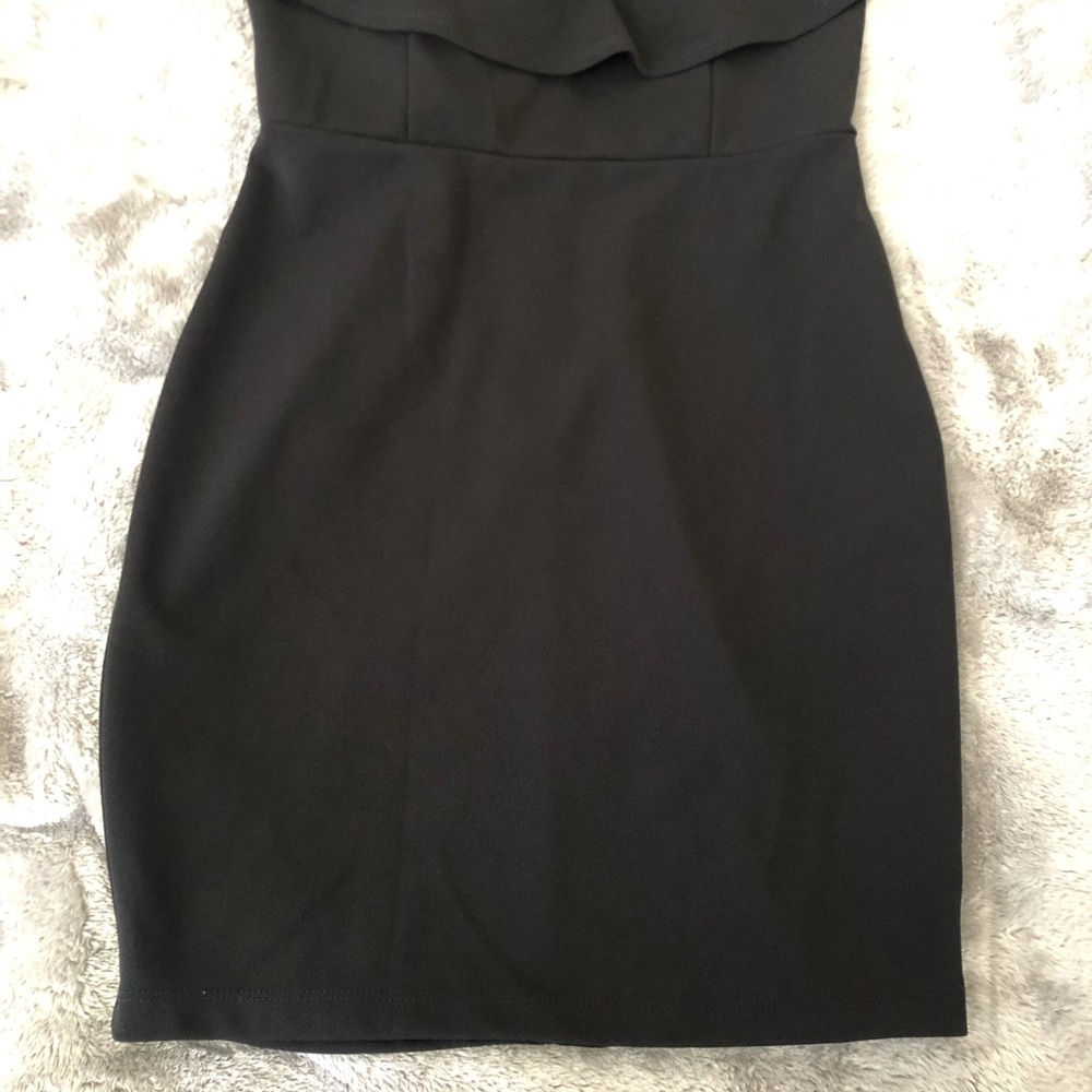 Charlotte Russe Off Shoulder Black Dress Size M - Picture 3 of 9